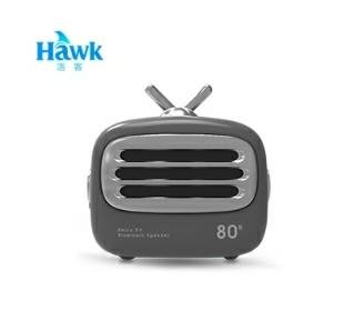 Hawk Mini TV無線隨身藍牙喇叭-復古灰