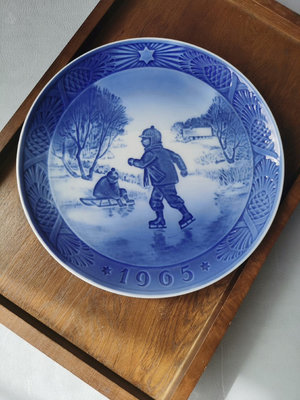 【二手】1965年｜中古丹麥皇家哥本哈根年份盤 回流 中古瓷器 餐具【禪靜院】-690