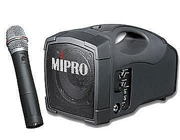 MIPRO MA-101B鋰電池版單頻專業攜帶式手提教學無線擴音機/擴音器/喊話器/擴音喇叭，手握或領夾麥克風選一