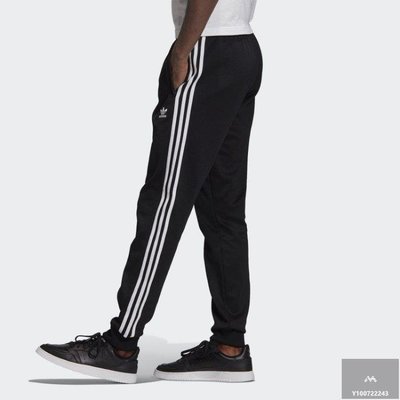 【Fashion™潮牌購】Adidas 愛迪達 長褲 黑色 基本款 小logo 三葉草 男款 GF0210