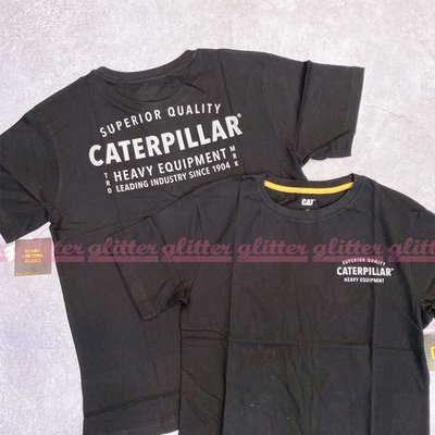 glitter。Caterpillar Cat Quality Trademark T恤 美國 工裝 卡特