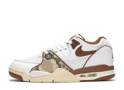 【S.M.P】Stussy × Nike Air Flight 89 Low SP White and Pecan FD6475-100