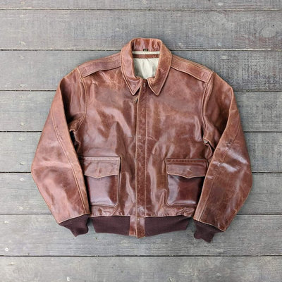 A2 leather jacket 馬革 飛行皮衣夾克 韓國製 schott vanson aero Eastman air force red wing