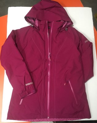歐都納 女款 戶外登山外套 GORETEX 防水外套 內裏保暖羽絨外套 兩件式外套 尺寸：L號
