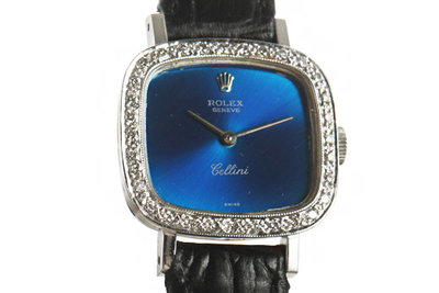 Rolex勞力士徹利尼18K白金女用腕錶