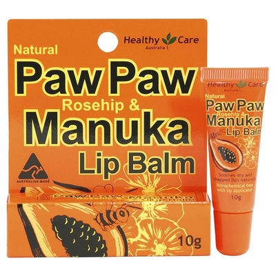 【Healthy Care】木瓜護唇膏 Paw Paw Rosehip &amp; Manuka Lip Balm 10g