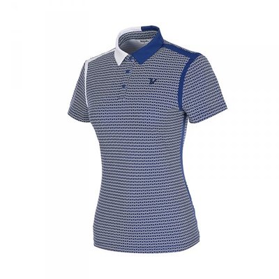 Volvik Golf 【春夏款】女子高爾夫 立領短袖 防曬上衣#VLTSL308（藍）