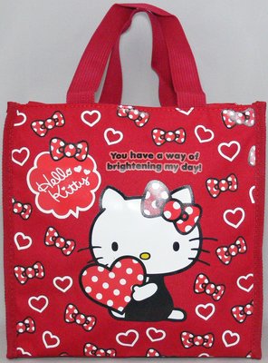 MH3055 Hello Kitty 直式便當袋 餐袋 補習袋 手提袋 購物袋 3113 3112 3118 怡寶