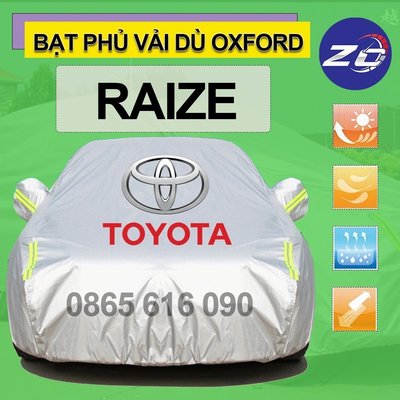 [HCM] Toyota Raise 車罩,高品質牛津傘,車罩,銀色車罩防熱,防雨,防塵-爆款新店促銷