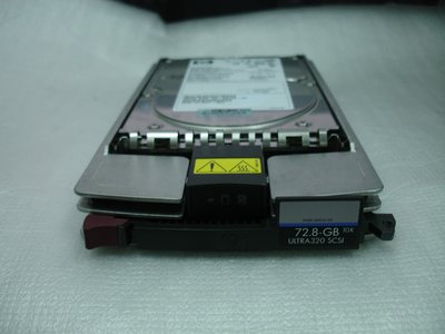 【電腦零件補給站】hp BD07288277 72.8G U320 10K RPM 80pin SCSI硬碟含Tray