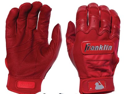 棒球世界 全新Franklin 富蘭克林 CFX PRO 羊皮 打擊手套紅色特價一雙