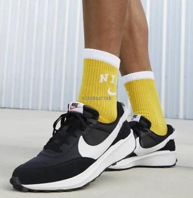 Nike Waffle Debut 黑白經典時尚運動慢跑鞋DH9522001男鞋
