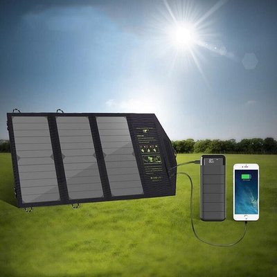 廠家出貨21W太陽能折疊包便攜式太陽能包 太陽能充電版 太陽能板 便攜式太陽能板 可折疊太陽能充電板 太陽能折疊包BA
