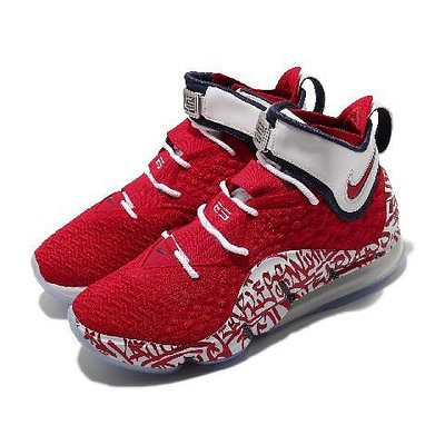 NIKE LEBRON XVII FP EP CT6052-600 紅色 白 塗鴉 氣墊 籃球鞋 男鞋