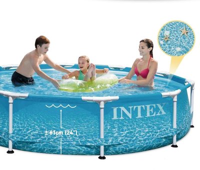 ღ馨點子ღ Intex 10呎 金屬支架圓形泳池 水池 #133448