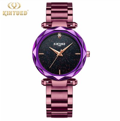 【潮裡潮氣】KINYUED品牌不銹鋼女士手錶新款時尚潮流女錶防水石英錶J016