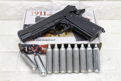 [01] KWC M1911A1 TAC CO2槍 競技版 黑 優惠組B ( KCB77 COLT 1911 45手槍