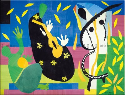 Henri Matisse 馬蒂斯 國王的憂傷 裝飾畫無框畫客廳書房臥室酒吧~努努小鋪
