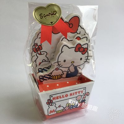 [Kitty 旅遊趣] Hello Kitty 造型便條紙附盒 凱蒂貓 Melody 美樂蒂 memo紙 留言紙