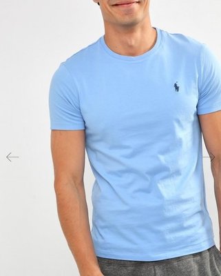 Ralph Lauren POLO 男生圓領短袖素T/夏日必備穿搭/純棉短袖上衣/短T圓領T/成人版型/熱銷款