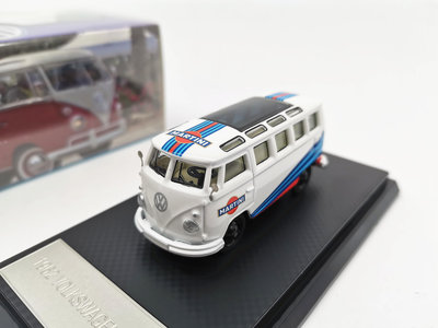 汽車模型 1:64 大眾巴士車模 T1 廂式貨車 1962 合金汽車模型