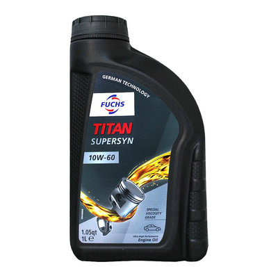 【易油網】FUCHS TITAN SUPERSYN 10W60 德國原裝進口 高效能合成機油
