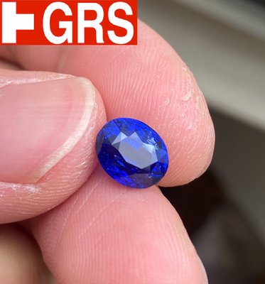 【台北周先生】天然錫蘭皇家藍藍寶石 4.11克拉 超濃郁 Vivid blue 錫蘭產 高等條件 送GRS證書