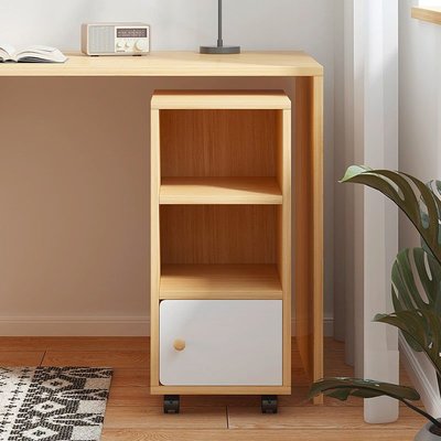 書架簡約落地置物架辦公可移動小型收納柜多層省空間學生儲物書柜