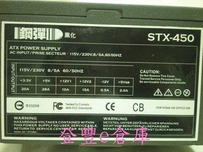 【登豐e倉庫】 鋼彈 黑化 STX-450 450W power 交換式電源供應器