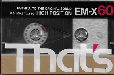 【全新未拆空白帶】 That's EM-X60 High Position TYPE II 錄音帶《日本製》