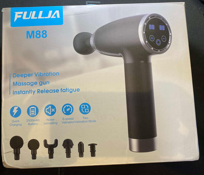 售二手 FULLJA M88 按摩器 按摩槍 (機器正常,缺充電變壓器)