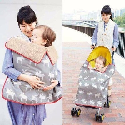 芭比日貨*~日本 GOGIT 嬰兒多功能披毯蓋被 麋鹿 現貨特價