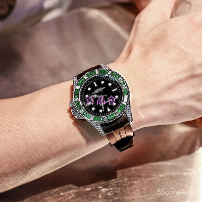 【百品會】 ⚡頂配奢侈品⚡綠水鬼男錶機械錶高級感手錶男運動品牌男士男款瑞士品牌正品錶潮 EJ4K
