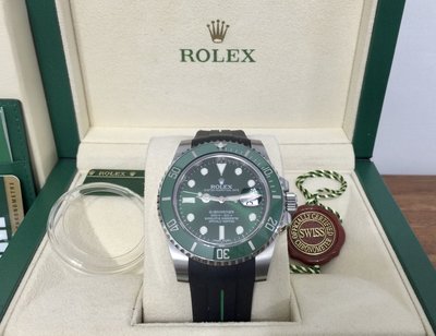 Rolex 116610lv 停產綠水鬼  盒單齊全