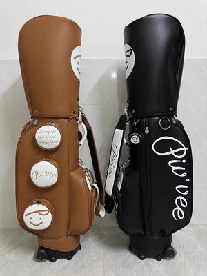 23新款Pivvee高爾夫球包韓國笑臉字母golf拉桿球包收納超輕輪滑包