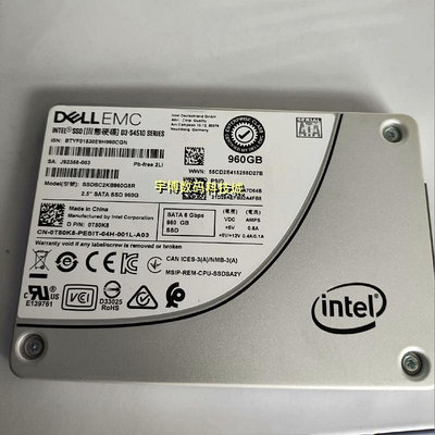 DELL EMC 0T50K8 S4510 960G SSD SATA SSDSC2KB960G8R 固態硬碟