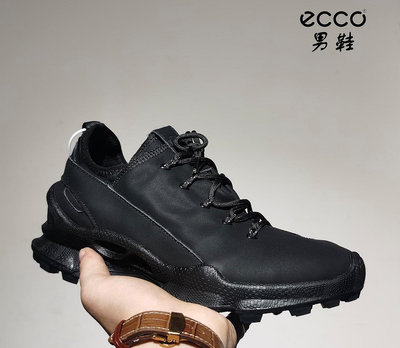 新款 ECCO biom 男 健步鞋 休閒鞋 ECCO戶外鞋 越野鞋 登山鞋 一體註塑成型 牛皮鞋面 經久耐穿 防滑底 【小潮人】