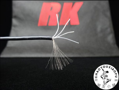 美國RANKO 龍格RHA-750 6N單晶銅鍍銀4芯屏蔽信號線 耳機升級散線