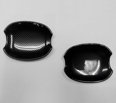 圓夢工廠 Benz W210 E400 E420 E430 E43 1995~2003 碳纖紋 車門把手防刮內襯貼