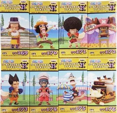 日本正版 景品 盒玩 WCF vol.21 海賊王 航海王 小模型 8種組 日本代購