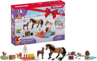 德國 Schleich Horse Club 史萊奇馬術俱樂部聖誕節降臨曆動物玩具模型擺件人偶小馬仿真組動物2023降臨
