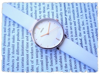 地球儀鐘錶KEZZI日韓人氣 淑女錶文青錶 日本機芯 皮帶錶 流行錶 情侶對錶 日本機芯【↘240】K1756G女錶白