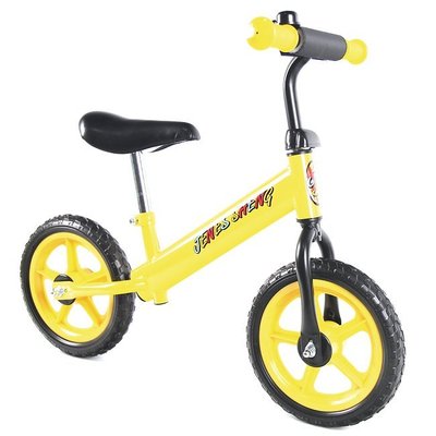 崴寶貝WeBaby -JS 12吋兒童平衡滑步車(黃閃電)