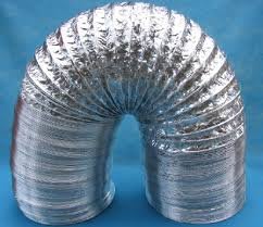5英吋/10米長 鋁箔軟管 鋁箔風管 鋁箔管 工廠排風管 乾燥機排風管 咖啡烘豆機排風管 換氣扇排風管 廚房油煙機排風管
