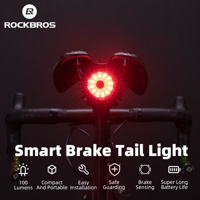 自行車尾燈 100 流明智能傳感器剎車自行車尾燈鞍座桿 500mH S 可充電 anin-星紀