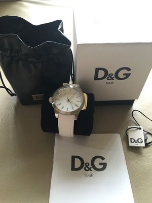 [熊熊之家3]保證全新正品D&G 白色錶帶 手錶 男女適用