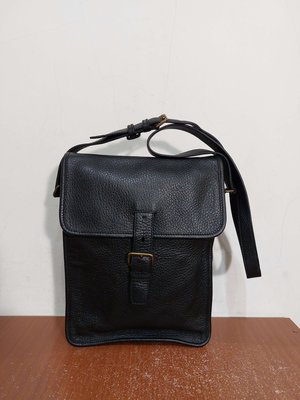 義大利製 Prada Messenger Bag 真皮 信差包 公事包 側背包 斜背包