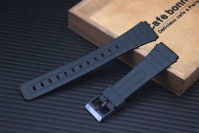 超值20mm潛水錶風格黑膠錶帶不鏽鋼製錶扣替代同寬度各品牌錶帶jaga timex casio等