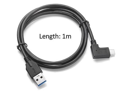 UC-199-RI Type-C充電線 90度左右彎頭 USB 3.1充電線 Type-c對3.0 A公