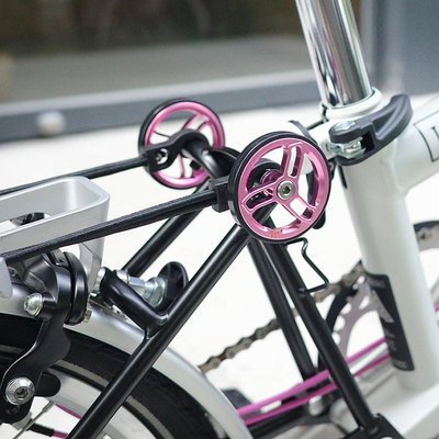 自行車配件扶搖 H&amp;H 適用brompton小布折疊自行車配件改裝鋁合金貨架易行輪
